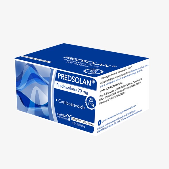 PREDSOLAN PREDNISOLONA TABLETAS 20MG