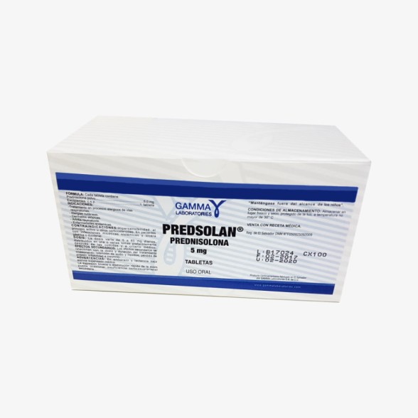 PREDSOLAN PREDNISOLONA 5MG TABLETAS